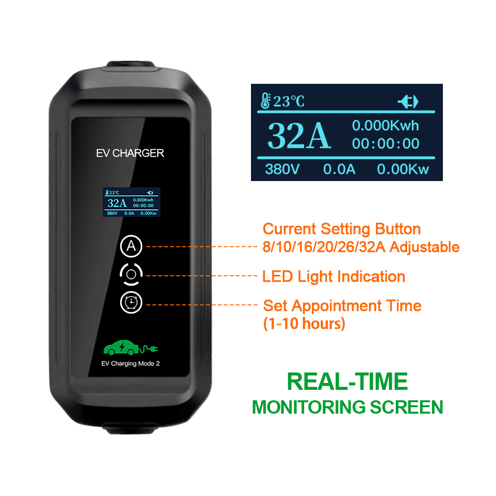 EV Charger 22kw 3 Phase Type 2 - огляд і ціна Ev Charger Type 2 22Kw 32A 3 Phase