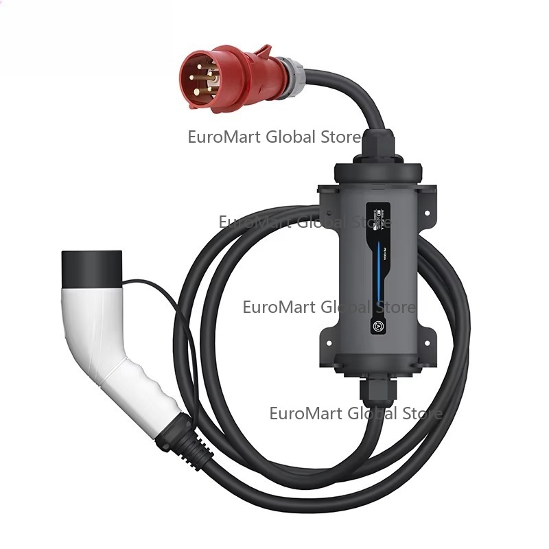 Type 2 to Red CEE Plug Electri - огляд і ціна Type 2 Portable Ev Charger 11Kw Cee