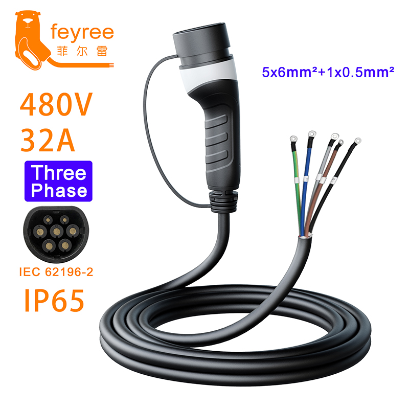 Feyree 3Phase for Electric Veh - огляд і ціна Ev Charger Type 2 22Kw 32A 3 Phase