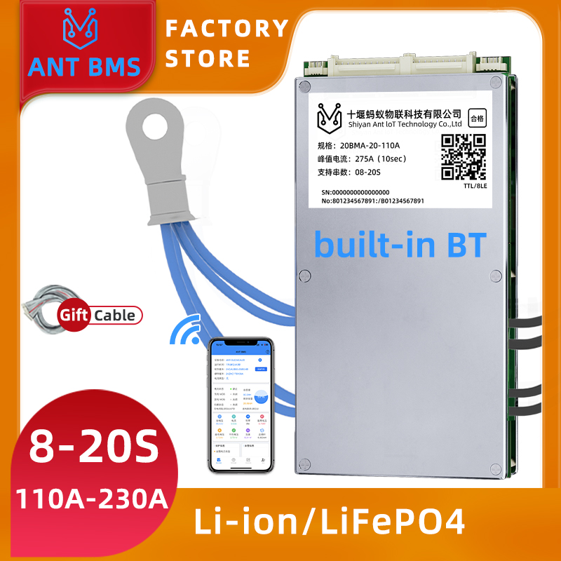 ANT Smart Balance BMS 8S-20S   - огляд і ціна Smart Bms 24S 200A Bluetooth Lifepo4