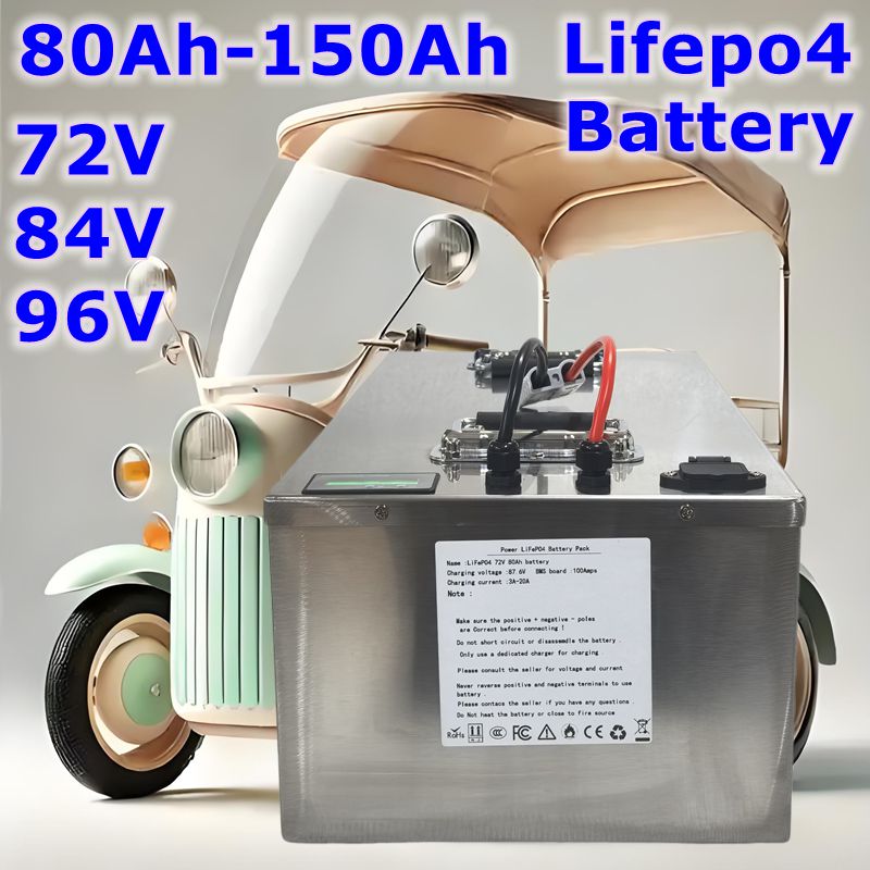 LIFEPO4 battery 72V 84V 96V 80 - огляд і ціна Lifepo4 72V 100Ah Battery Pack Ev